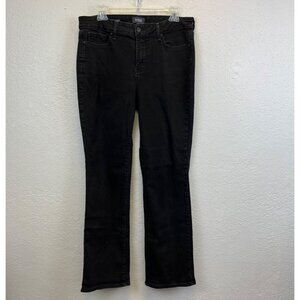 NYDJ Not Your Daughters Jeans Women’s Black Marilyn Straight Jeans Size 12